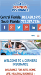 Mobile Screenshot of 4cornersinsurance.com